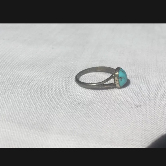 Sterling silver and turquoise ring - Picture 3 of 9